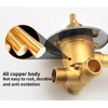 ZAKSEM 2/3/4/5 Way Brass Shower Faucet Bathroom Mixer Tap for
