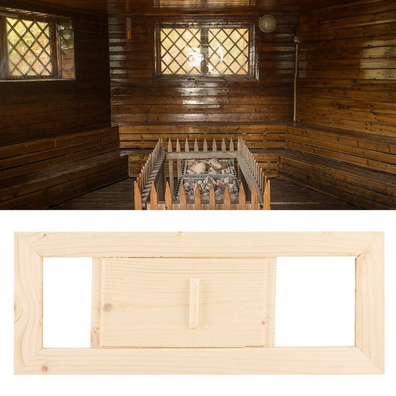 Ventilation Grille, Wooden Rectangle Ventilation Grille Ventilation Steam Bath Sauna