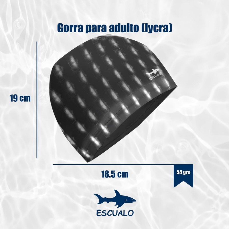 Gorra para Natacion Unisex Adulto Modelo Tekno Plus (Elastano y