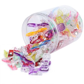 100Pcs Quilting Clips Plastic Small Colorful Hemming Clips PatchWork Sewing Accessories