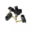 Skywalker Dual Cable Flexible Screw Clips (Screw Depth: 7/8", Black,