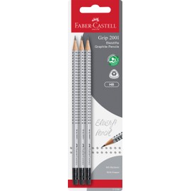 Faber Castell "Grip 2001" Graphite Pencil (Pack of 3)