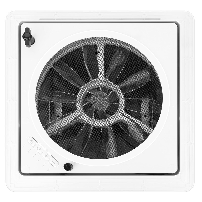 Starvent 11" RV Roof Vent Fan 6-Speed-Reversible (White 11")