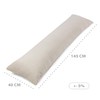 Totsy Baby Side Sleeper Velvet Pillow Cover, 40 x 145