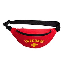 Wicked Costumes Adult Bum Bag Fancy Dress Party Accessory - Red Lifeguard
