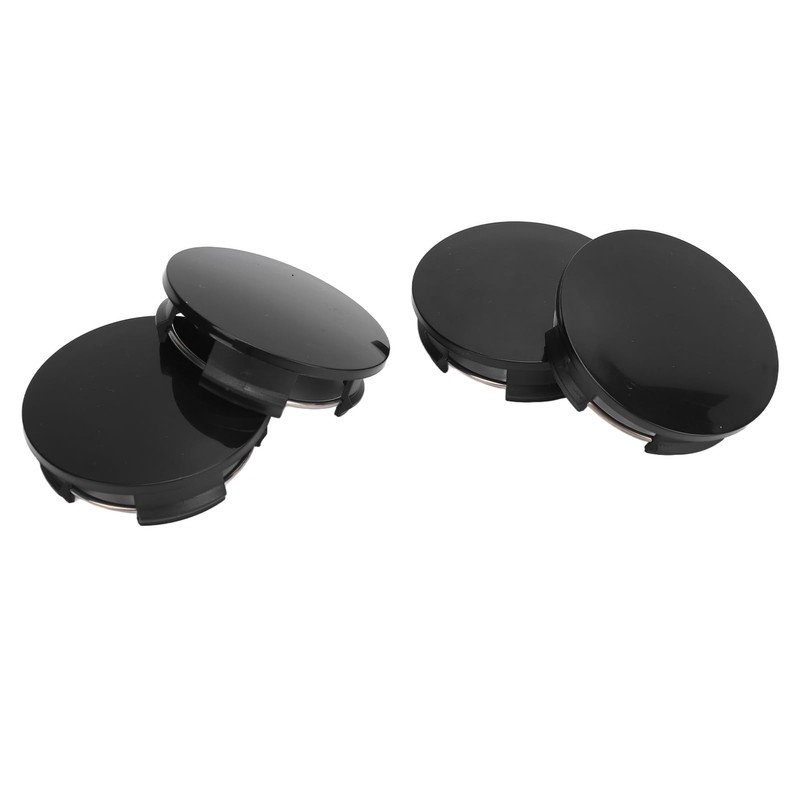 Set of 4 Black Wheel Centre Caps Hub Cap Cover