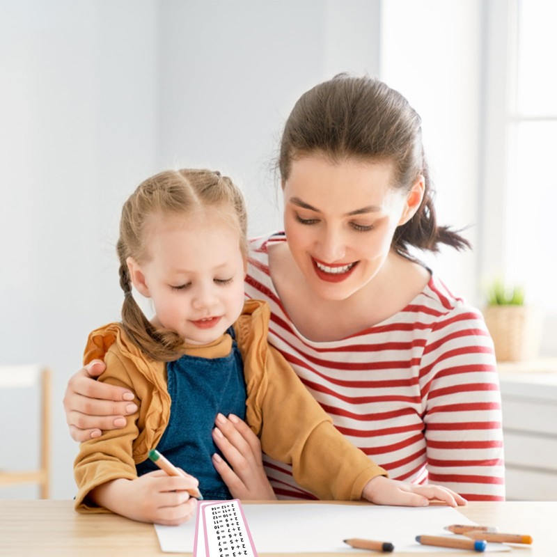 4pcs Times Tables Flash Cards for Kids - Double-Sided Multiplication