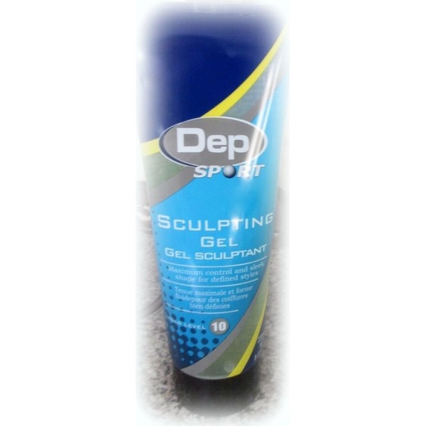 Dep Sport Sculpting Gel ~ Level 10 Maximum Control ~ Humidity Resistant Strong Hold 8oz (Quantity 1)