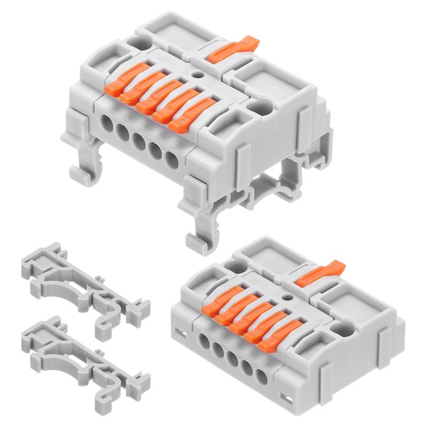 QUARKZMAN Pack of 10 DIN Rail Quick Connect Terminals DIY