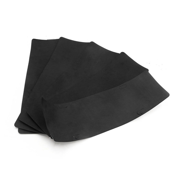 sourcing map Pack of 4 Black Foam Anti Vibration Number