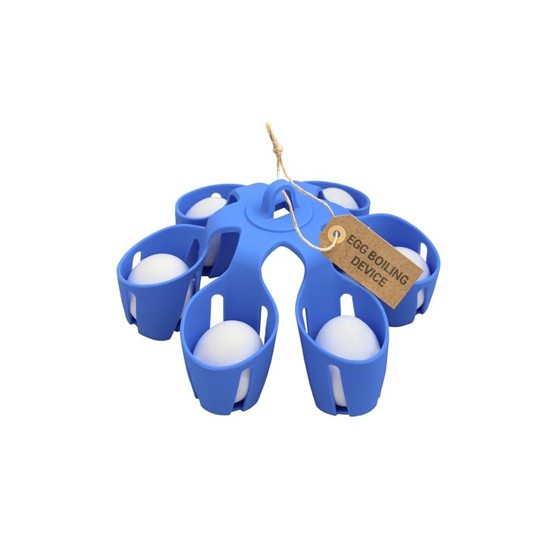 TheEggDropper Silicone Egg Boiling Gadget, Cooks 6 Eggs at a