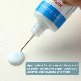 JOFOOK Easy Peel Art Masking Fluid for Watercolor Painting - 30ml(1.01-oz) Liquid Masking Fluid Pen for Ink - Watercolor - Gouache Painting & Illustration,Drawing Gum Professional Medium