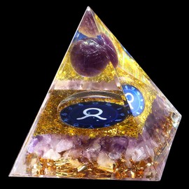 XIANNVXI Crystals Pyramid Taurus Gemstones Large Pyramids Esoteric Spiritual Energy Gifts 12 Constellation Taurus