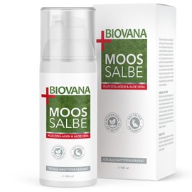 BIOVANA Moossalbe Plus | mit reichhaltigen Pflegestoffen | für jeden Hauttyp | Inhalt 100 ml