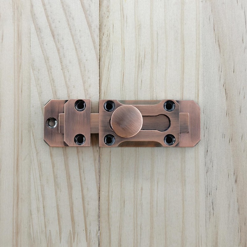 2 PCS Sliding Door Bolt Lock,Antique Safety Latches for Doors