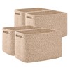OIAHOMY 4 Pack Storage Baskets for Organizing, Cube Storage Bins
