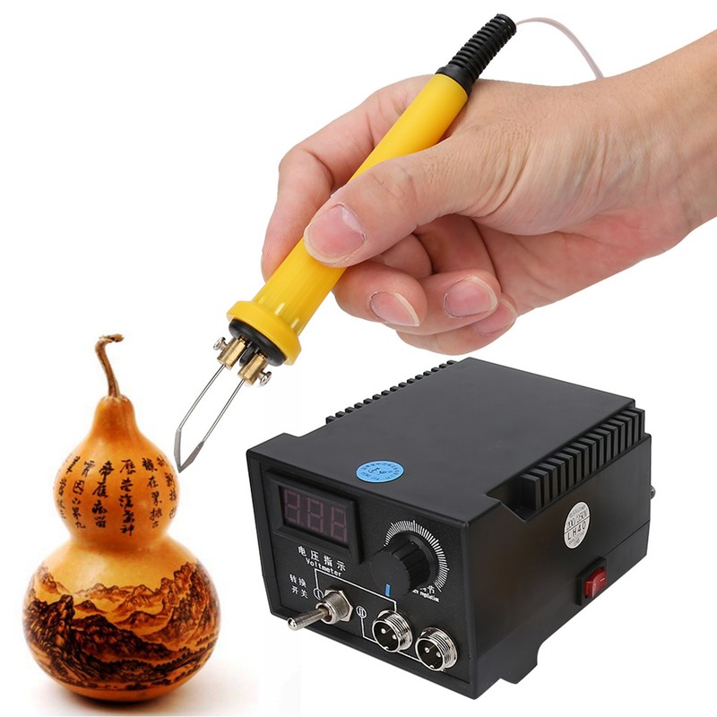 LH40‑SF802 Digital Display Dual Interface Pyrography Machine Heating Solder Wooden