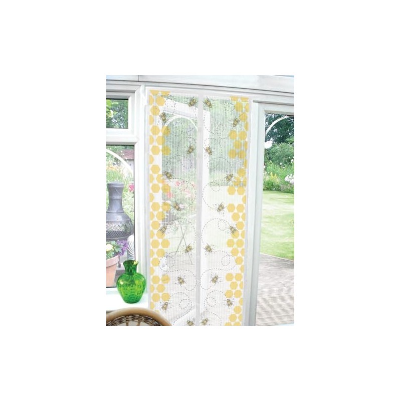 Healthy Living Direct Magnetic Door Screen 90x210cm - Busy Bee