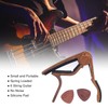 Guitar Capo Small Portable Noiseless Silicone Pad Spring Loaded Capo