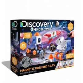 Discovery 1423005751 1423005751-RC Magnetic Building Tiles Magnetic Intergalactic Model Construction Set with Remote Control for Children from 6 Years