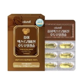 Charm Goods Bewell Pure Extra Virgin Walnut Oil Capsules 30 Capsules / Charm Goods 비웰 퓨어 엑스트라버진 호두오일 캡슐 30캡슐