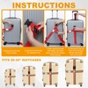 MECCANIXITY Cross Luggage Straps with Quick-Release Buckle Name ID Card