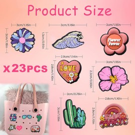 Shoe Charms for Croc, Different Shape Cartoon Cute Clog Pins Accessories for Charms, Durable Waterproof Shoe Decorations for Adults Teens Kids Birthday Party Gift (23PCS)