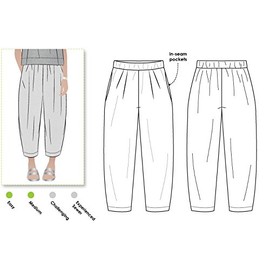 Style Arc Sewing Pattern - Ethel Designer Pant (Sizes 18-30)