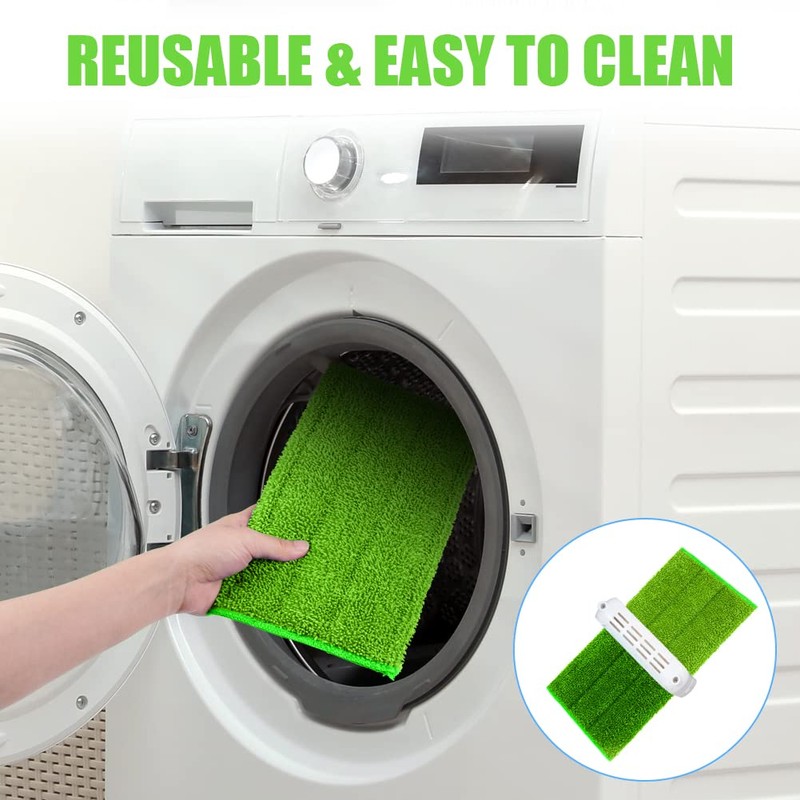 Vicloon Mop Pads for Flash Powermop, 6 PCS Microfiber Mop
