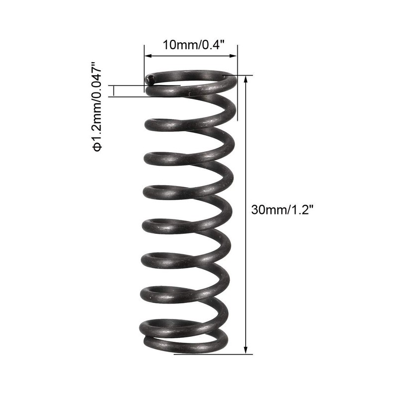 sourcingmap Compression Spring - 1.2mm Wire Dia , 10mm OD