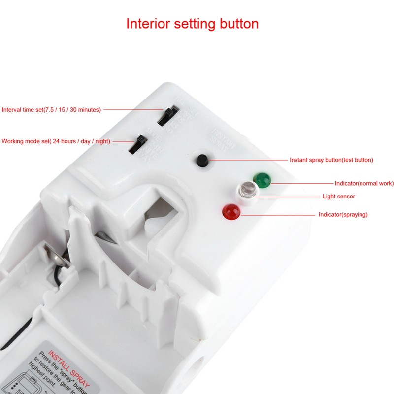 Indoor Wall Mounted Automatic Air Freshener Fragrance Aerosol Spray Dispenser