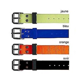 NUM'AXES Polyurethane Strap Length 65 cm Width 25 mm Fluorescent Orange