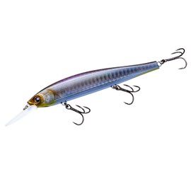 DUEL HARDCORE Flat Mid Bass Lure, 4.3 inches (110 mm), Slow Floating, 06: Keimura Ghost Wakasagi, Center of Gravity, Jerkbait Minnow