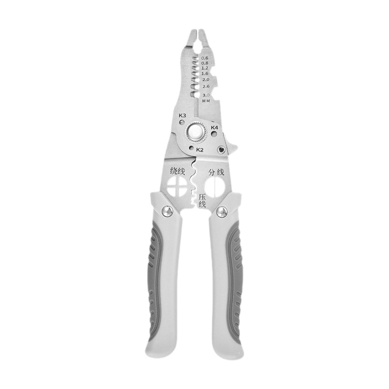 Milageto Multipurpose Wire Strippers Cable Crimper Carbon Steel Easy to