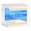 Ludery Acrylic Sign Holder 8.5 x 11 Inches Horizontal,Clear Plastic