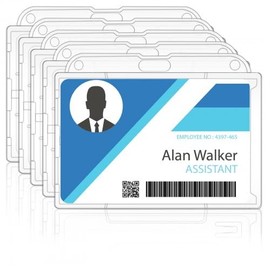 Pack of 5 Transparent Card Sleeves, Credit Card Sleeves, Vertical ID Sleeves for ID Cards, Credit Cards