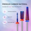 MelodySusie 3Pcs Nail Drill Bits Set, 3/32'' Carbide Tungsten Bits,