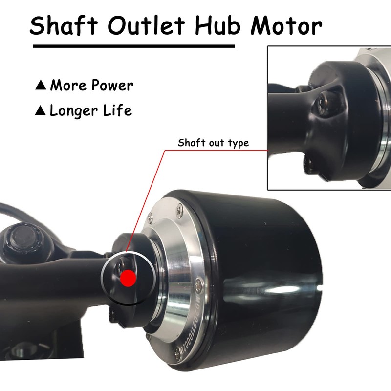 72mm Hub Motor Skateboard, 350W Electric Skateboard Brushless Hub Motor