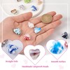 Bestewelry Pack of 24 Lampwork Heart Beads Love Heart Shape