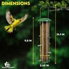 Finch Bird Feeder for Outdoors (16 Ports) Thistle & Nyjer