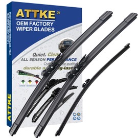 ATTKE 3 Wipers for GMC Acadia 2013-2016 Replacement (24″ + 21″ + 11″ Front Wiper Blades + Rear Wiper Blades)