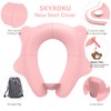 Foldable & Portable Potty Seat Cover, SKYROKU Travel-friendly Potty Seat