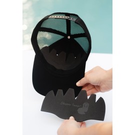Mesh Cap 3 Pk Black Shaper Inserts for Trucker Hats, Netback Caps, Mesh Caps, Washable Reusable Liner for Crown Support and Shape Hold