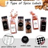 Churboro 36 Spice Jars with 547 Labels- Glass Spice Jars