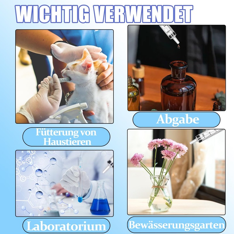 Gufastoe Pack of 50 3 ml Syringe with Protective Caps