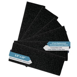 Fresh Headquarters 6Pack Activated Carbon Filters – Compatible with Litter Robot 3 Cat Litter Box – Eliminates Odors & Installs Easily - Made in USA