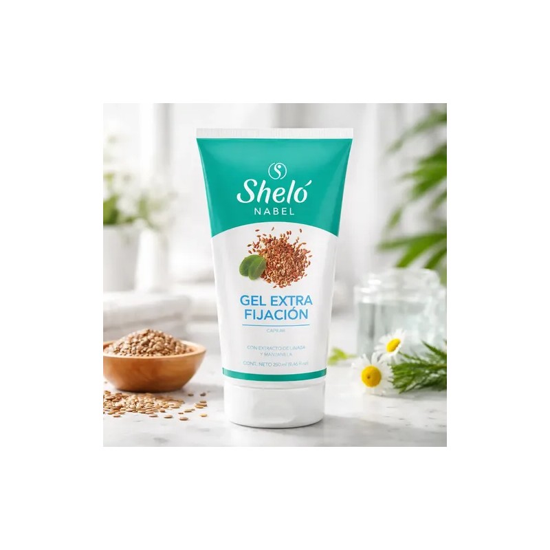 Pack 3 Gel Extra Fijación Capilar 250ml Shelo Nabel
