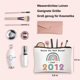 Regalo Anni Donna - Beauty Case Perfetto Per Il Compleanno, Ideal Come Regalo Di Compleanno Per Moglie, Sorella, Amica O Madre, Per Celebrare I Anni Di Compleanno Donna, 2012, 2012