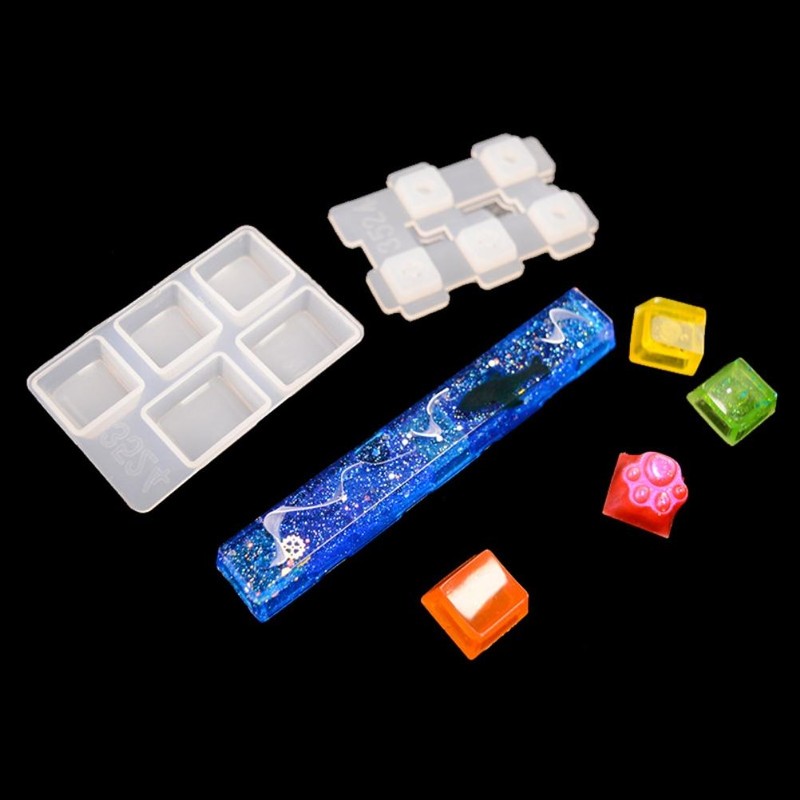 DIY Mechanical Keyboard Keycap Silicone Mold Soft Durable Keys Mold