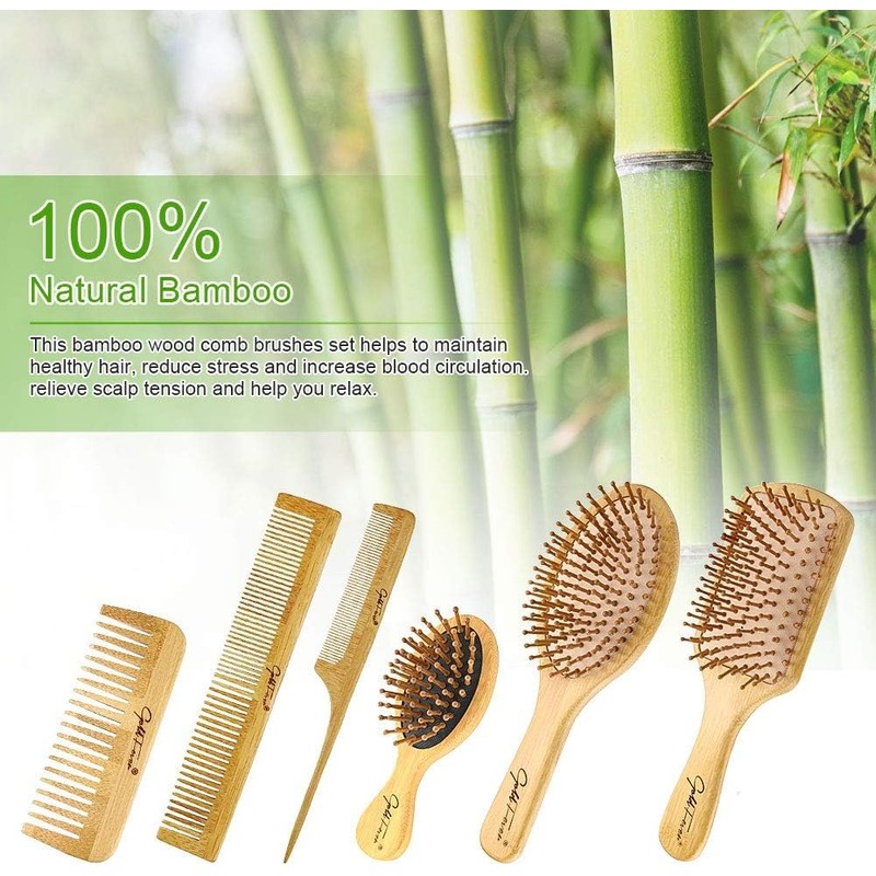 BestFire 6 in 1 Hair Brush Set for Men &